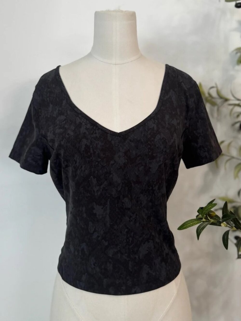 Lululemon Align T-shirt Hideaway Camo Deep Coal Multi